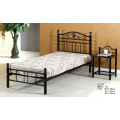 Black Metal Comfortable Simple Bed (618#)